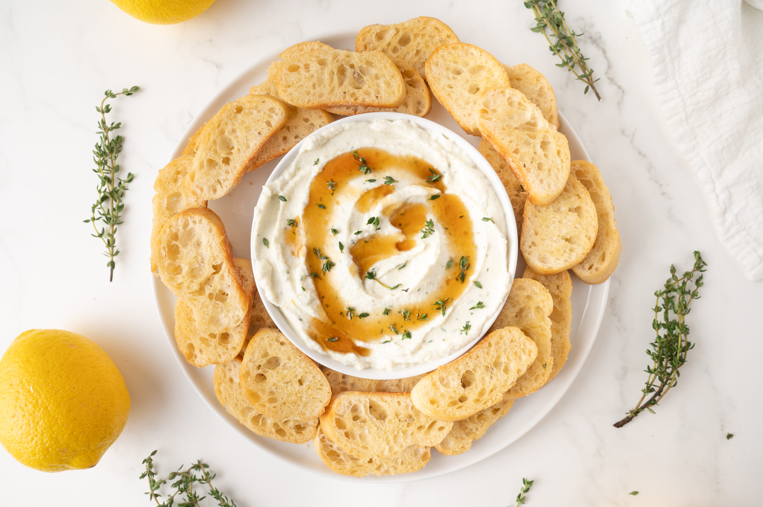 whipped ricotta and honey