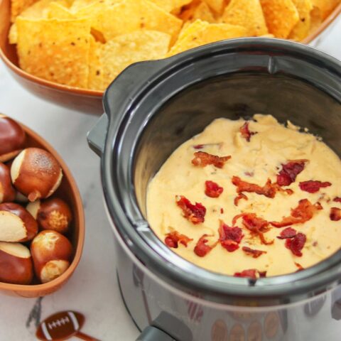 Slow Cooker Beef Bacon Beer Cheese Dip (slow cooker bacon cheese dip recipe)