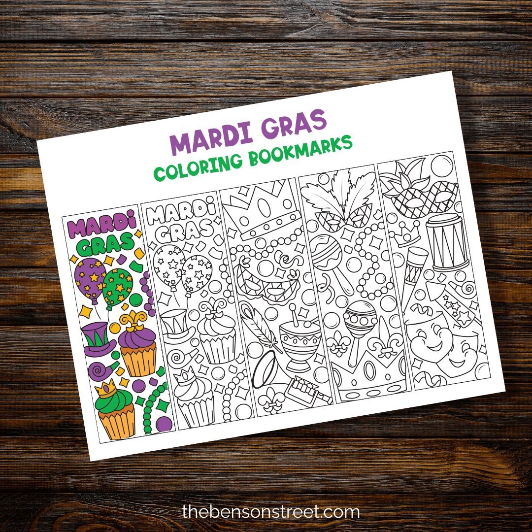 Mardi Gras crafts and Mardi Gras party activities