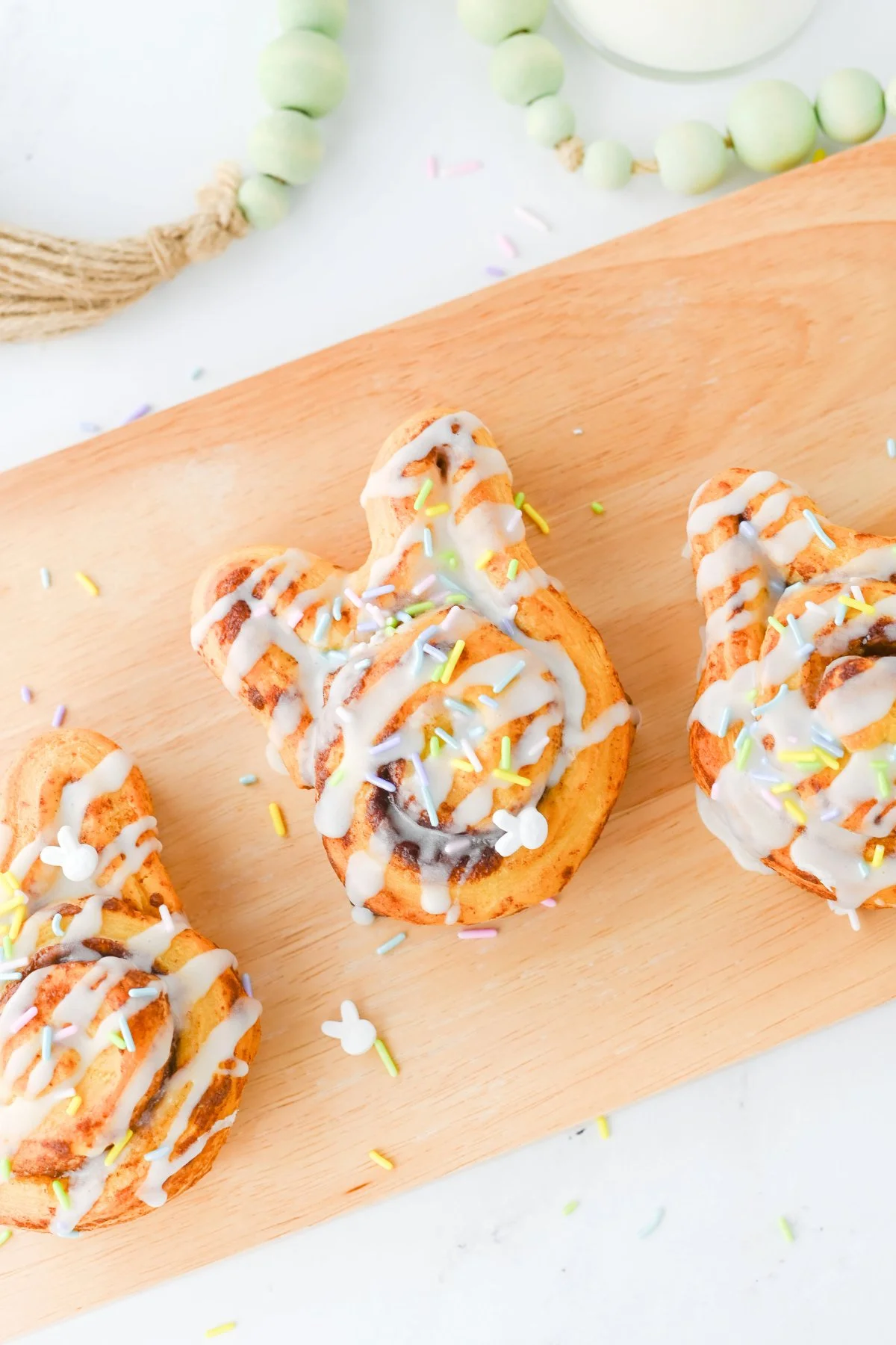 Easter breakfast ideas for kids: Easter Bunny Cinnamon Rolls