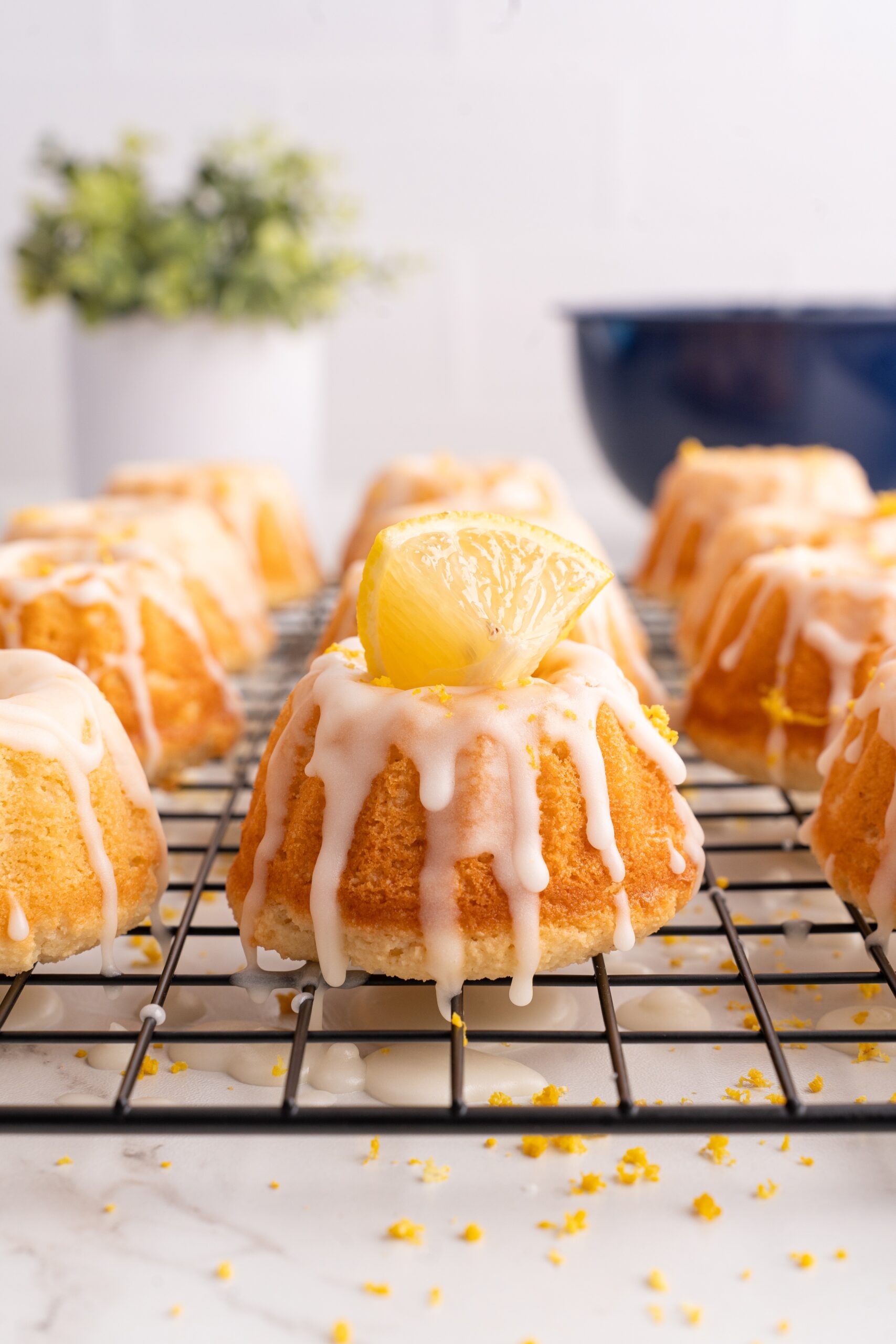 mini lemon Bundt cakes