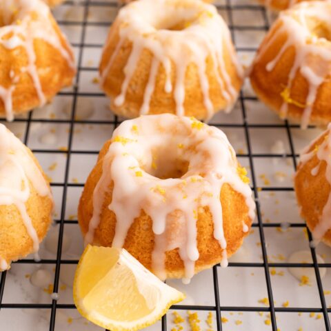 Gluten-Free Mini Lemon Bundt Cakes (almond flour Bundt cake recipe)