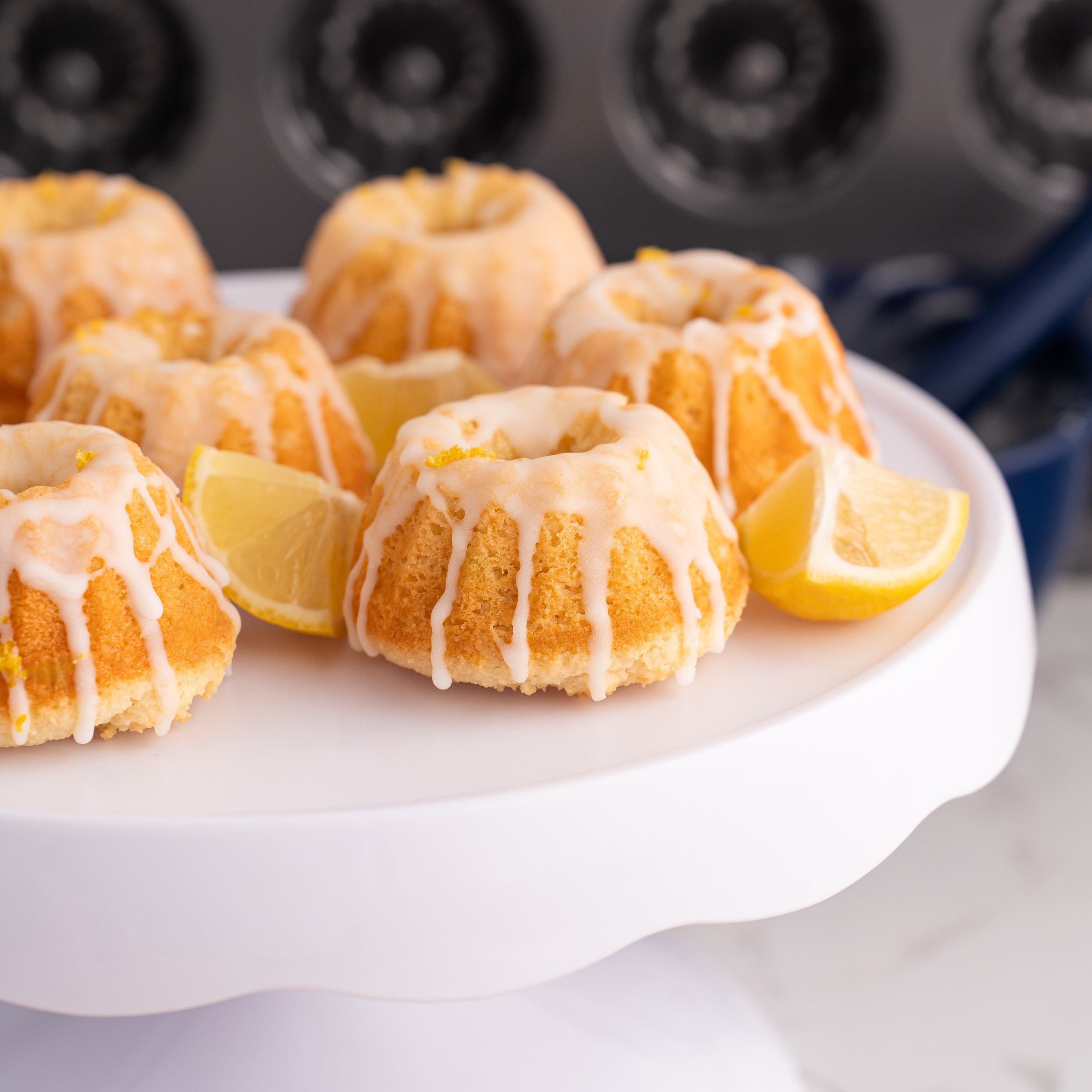 gluten free lemon mini Bundt cakes