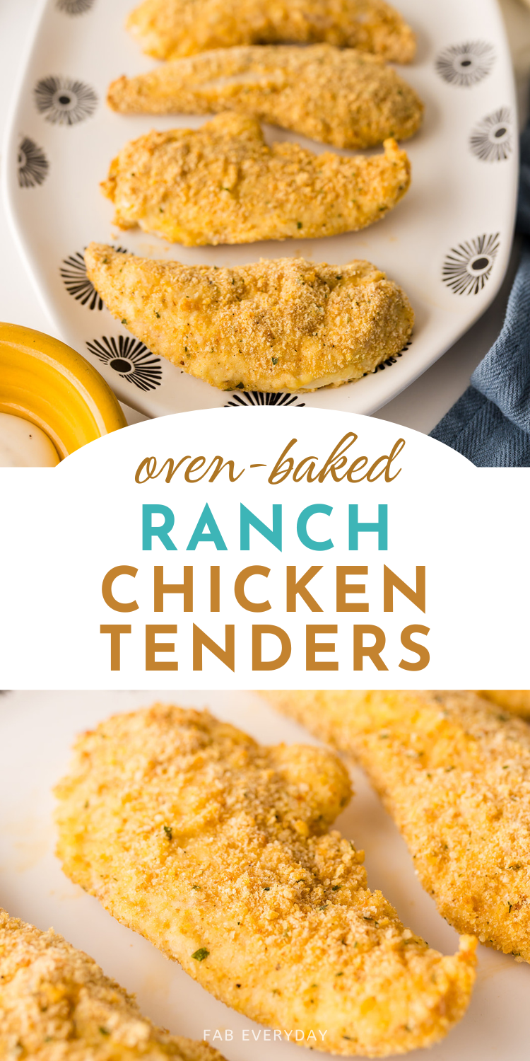 Oven-Baked Chicken Tenders Recipe: Ranch Baked Chicken Tenders
