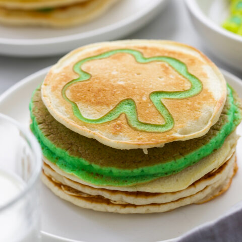 St. Patrick's Day Breakfast Ideas: Shamrock Pancakes