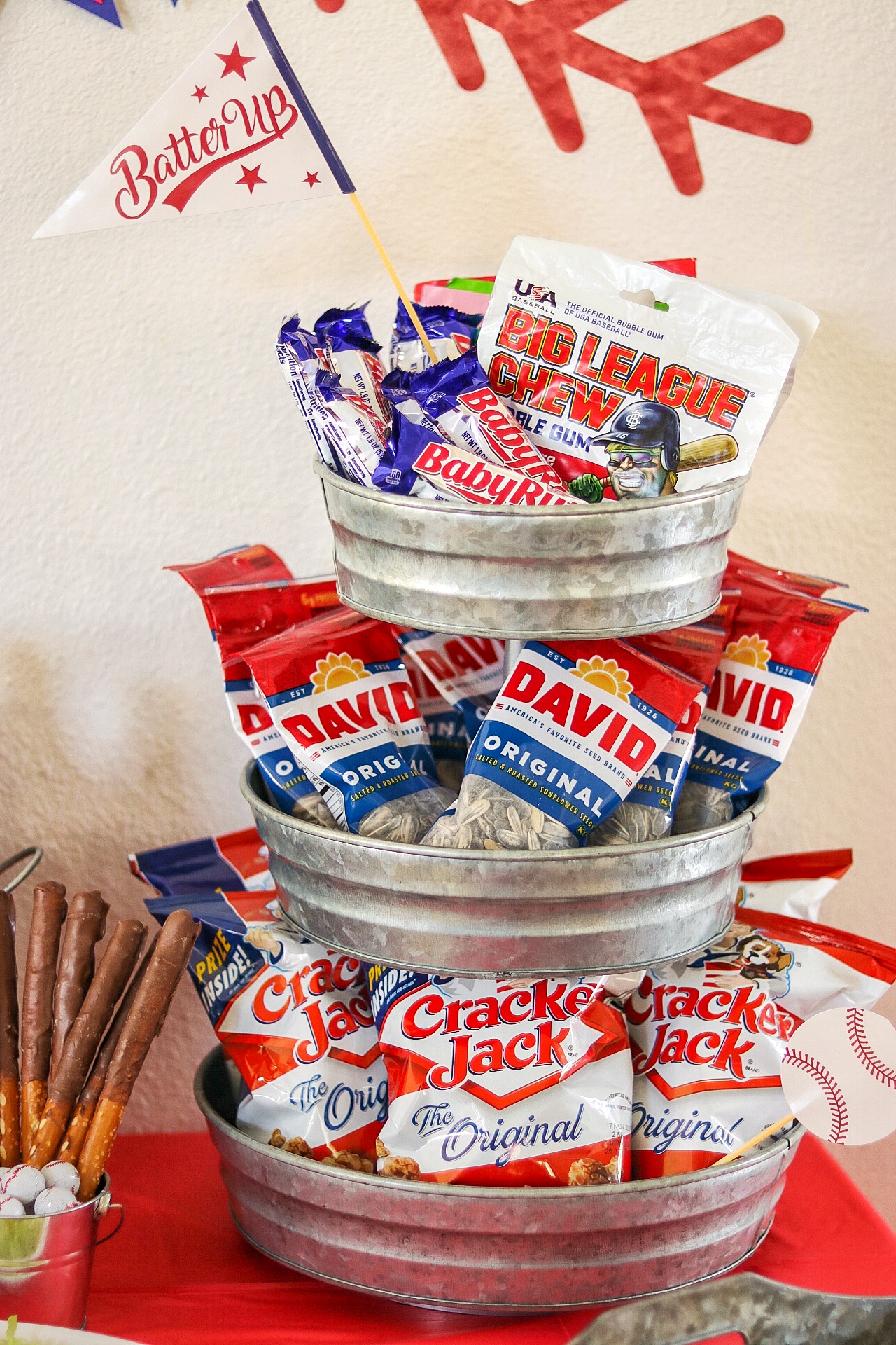 baseball themed party food
