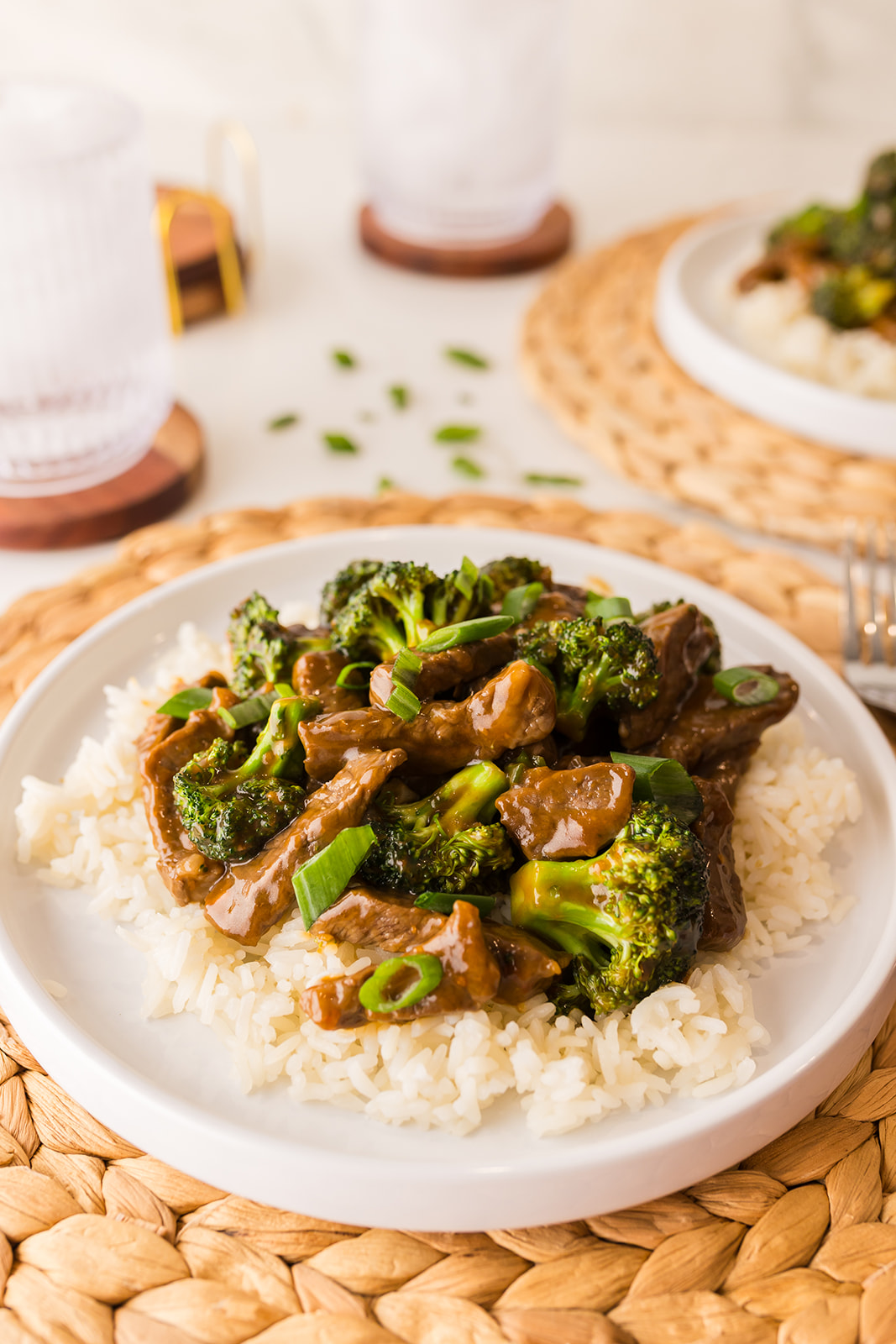 orange beef with broccoli