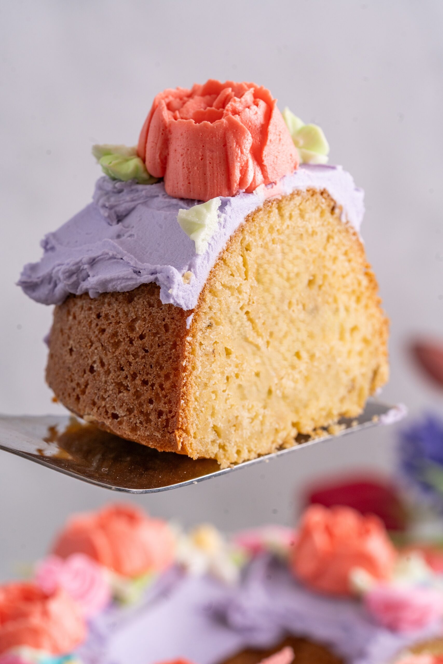 lavender vanilla cake for spring