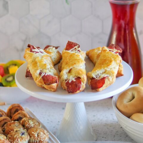 Bacon and Cheese Turnovers recipe (made with chicken bacon)
