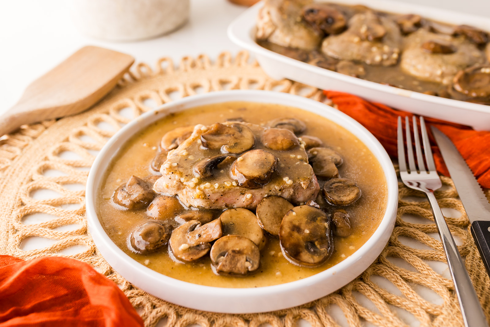 pork chops with mushrooms