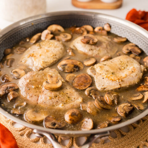 Sauteed Pork Chops with Mushrooms