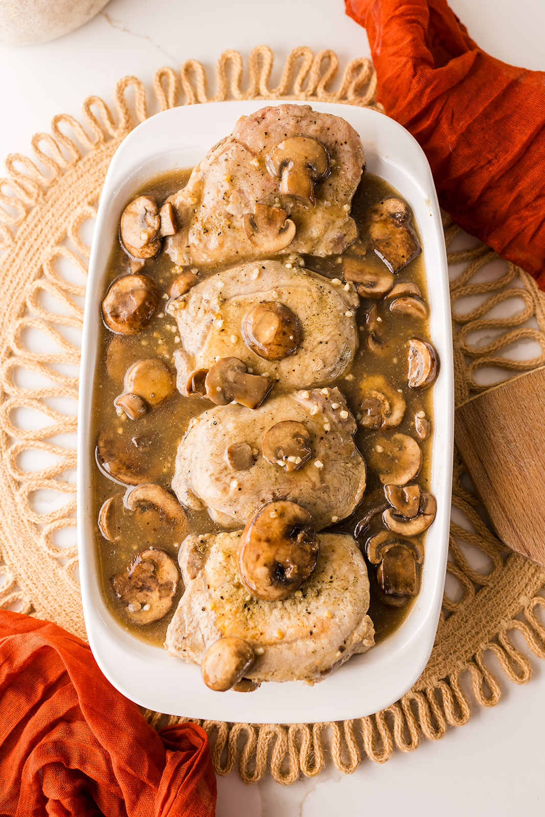 pork chops and mushrooms