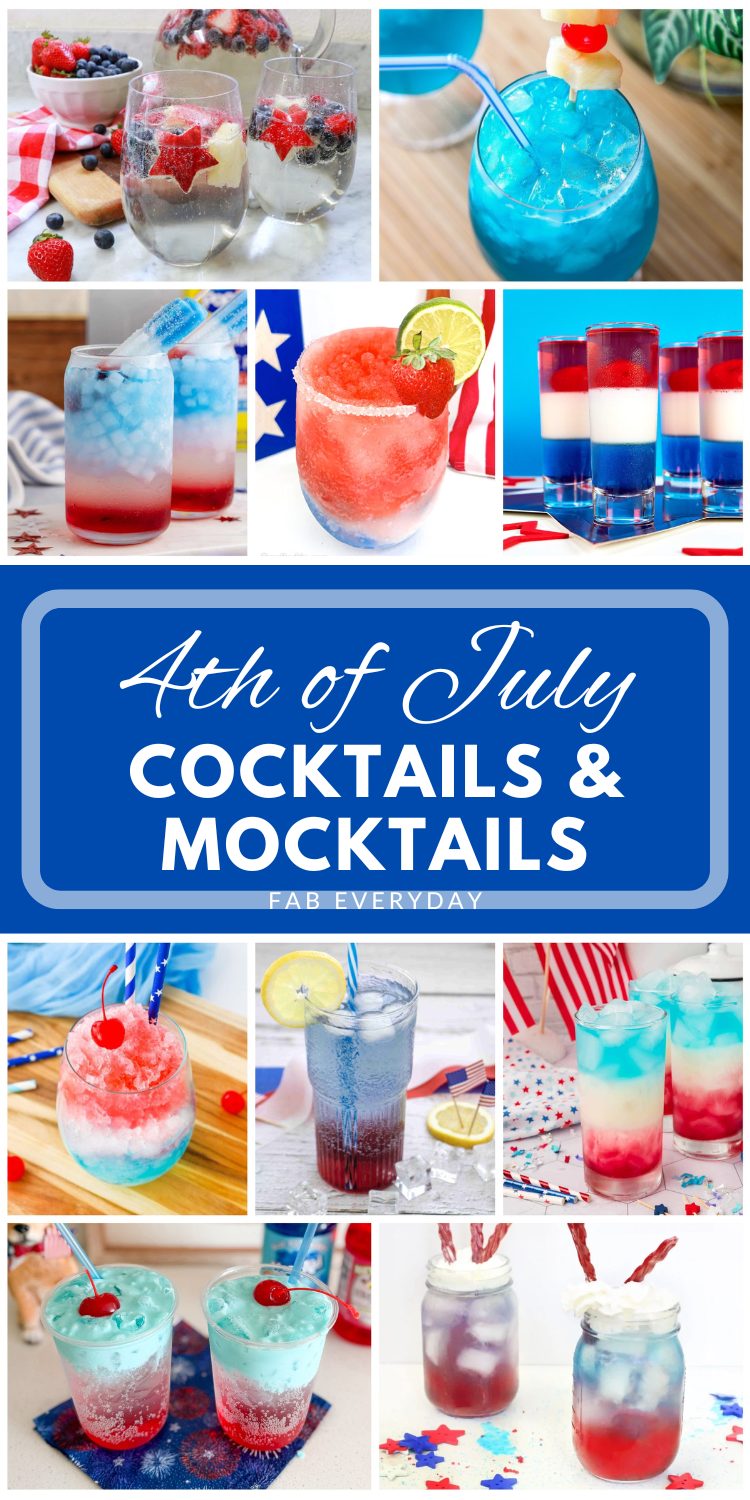 4th of July Drink Ideas: Red, White, and Blue Cocktails and Mocktails