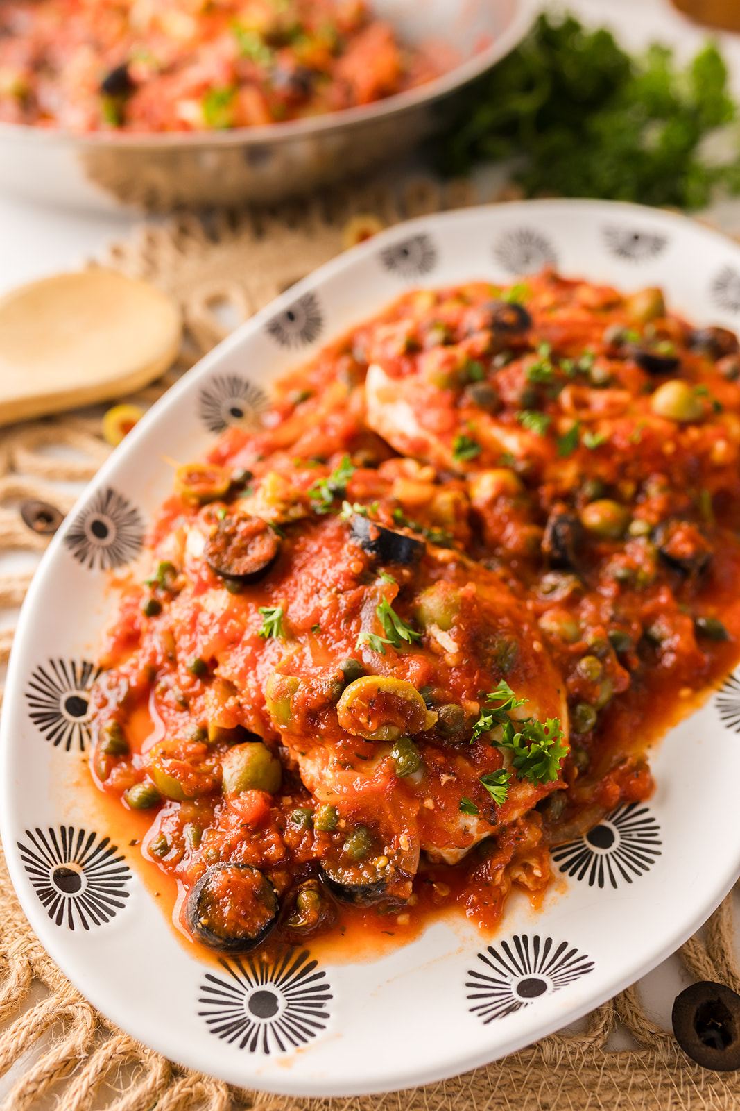 chicken with olives