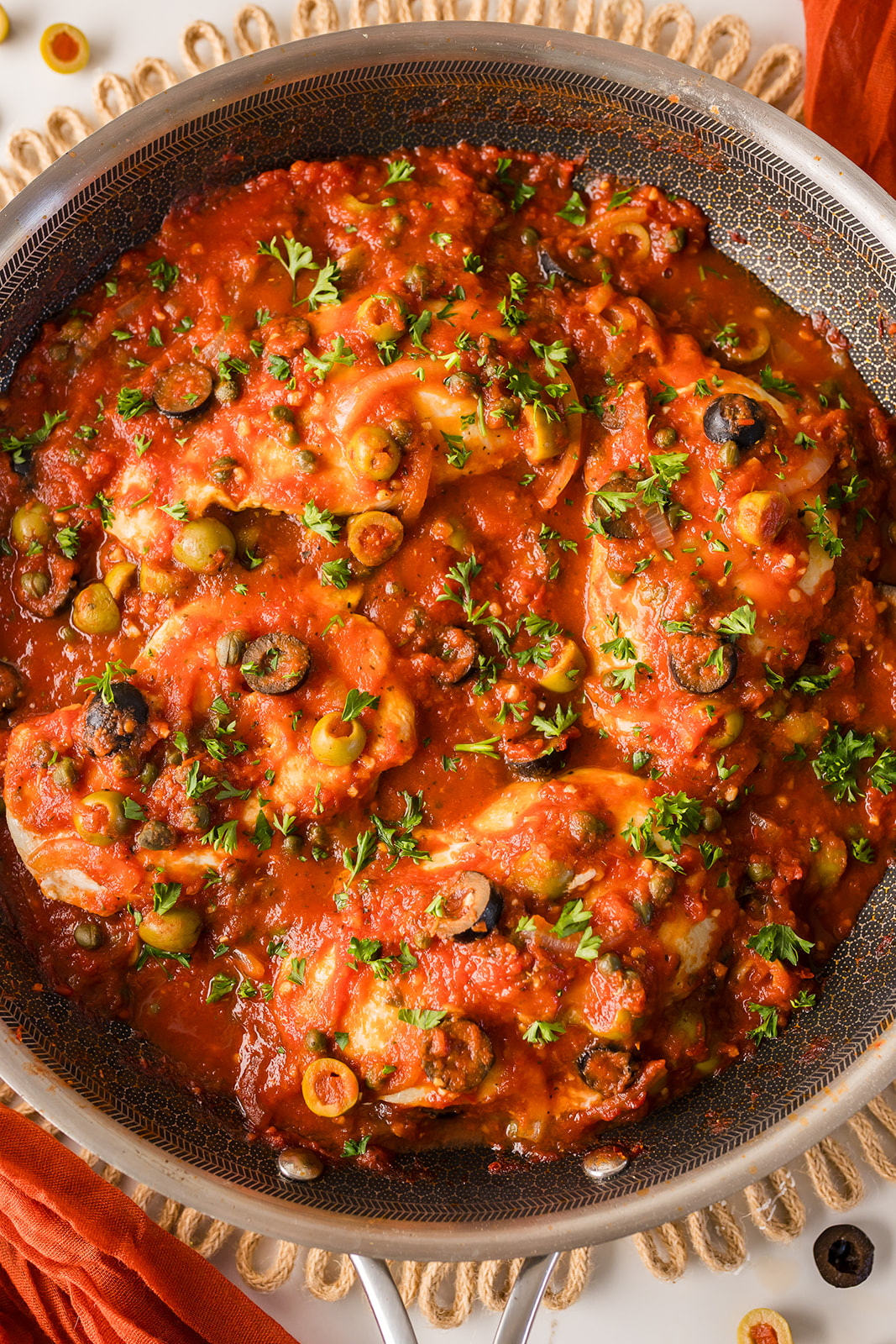 chicken breast with olives and capers