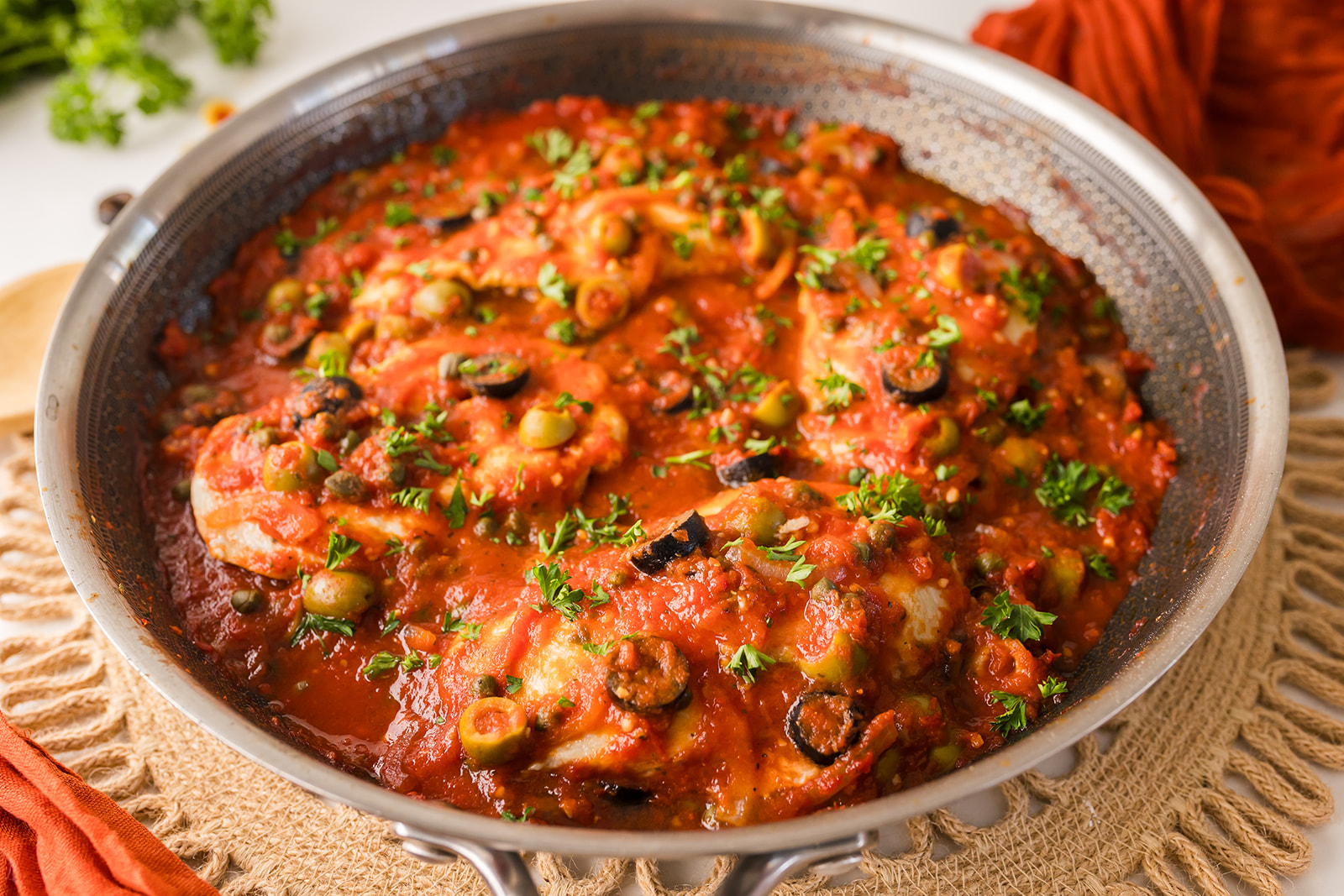 braised chicken with olives recipe
