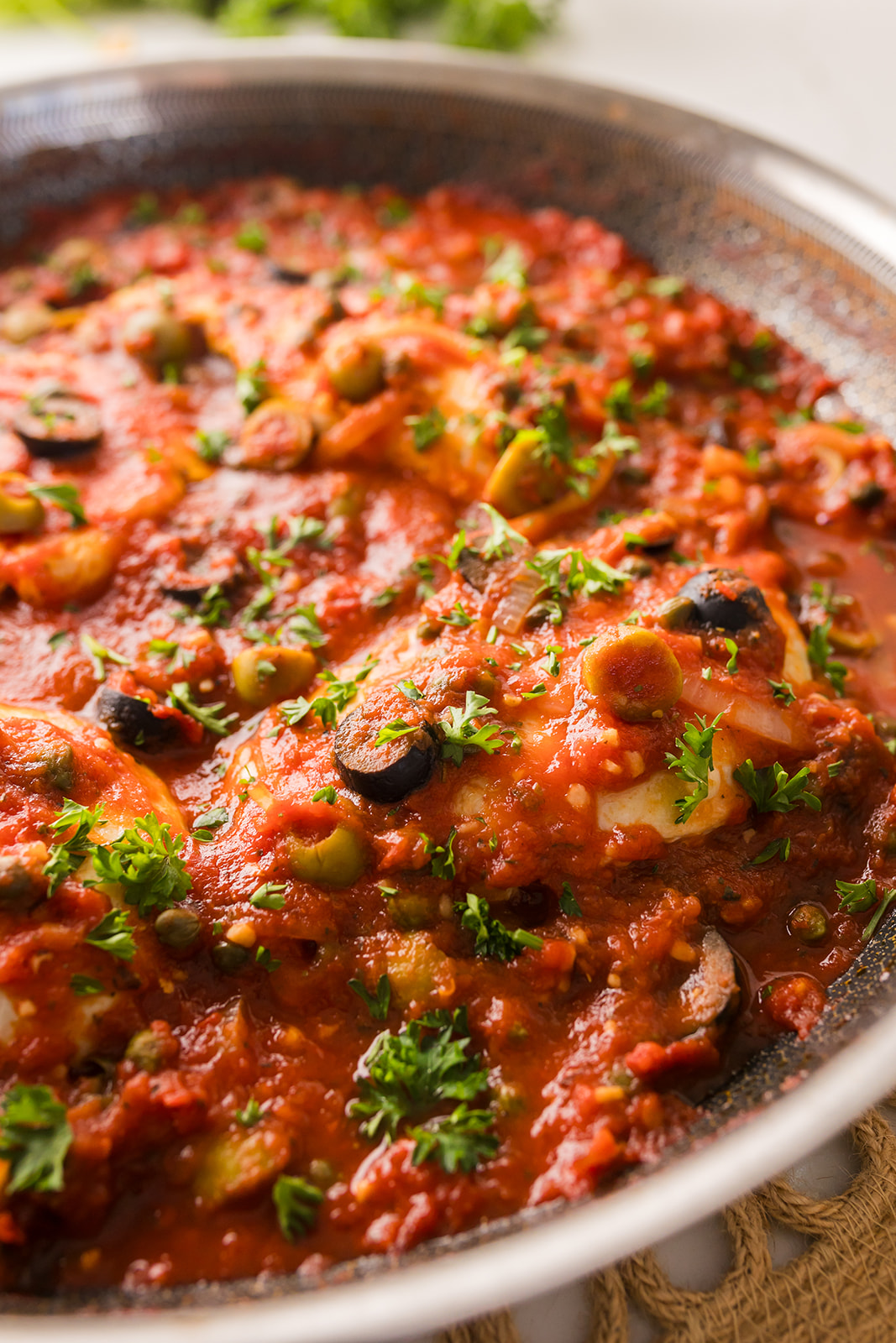 braised chicken with olives and capers