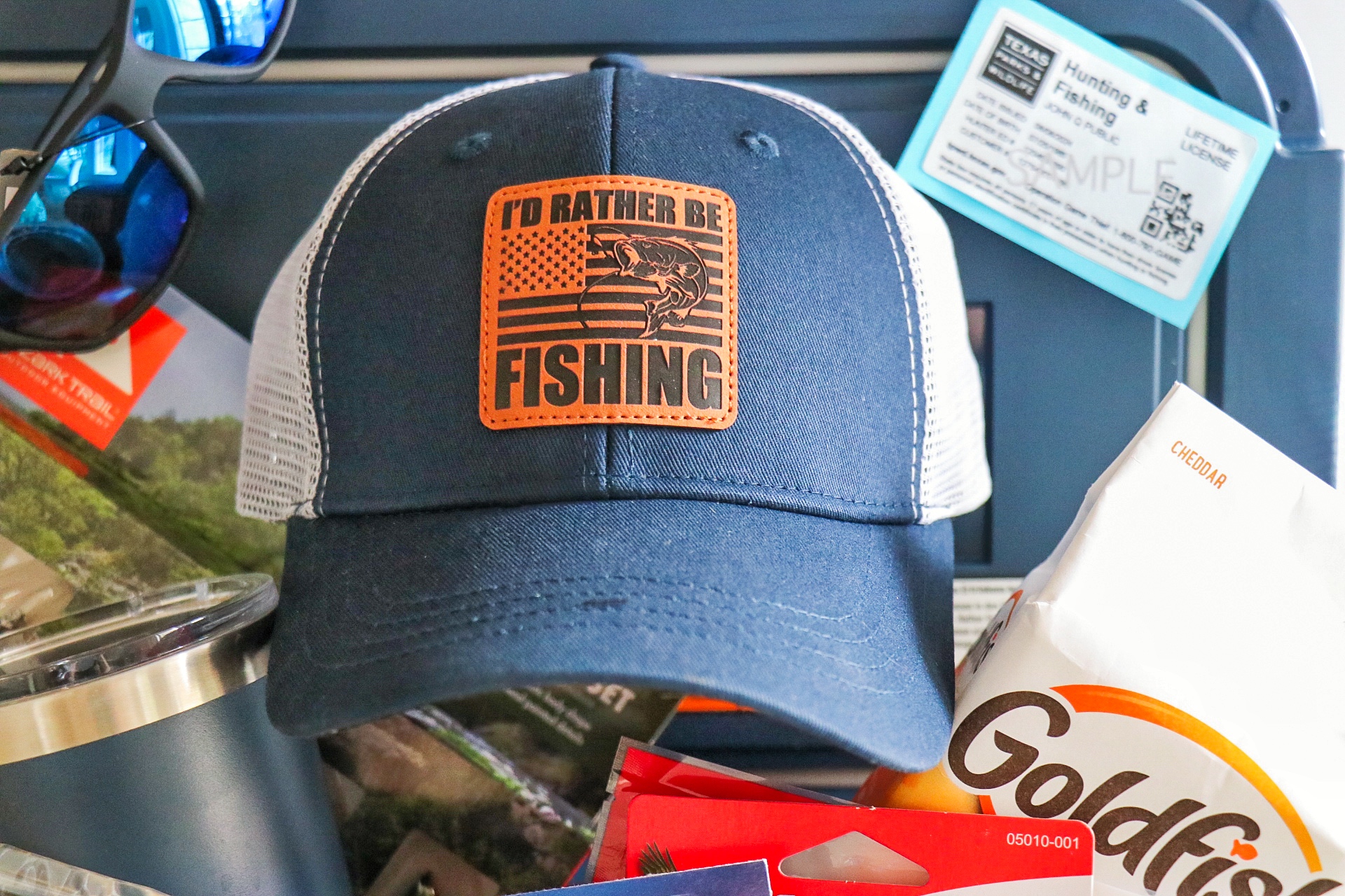 Father's Day fishing gift basket