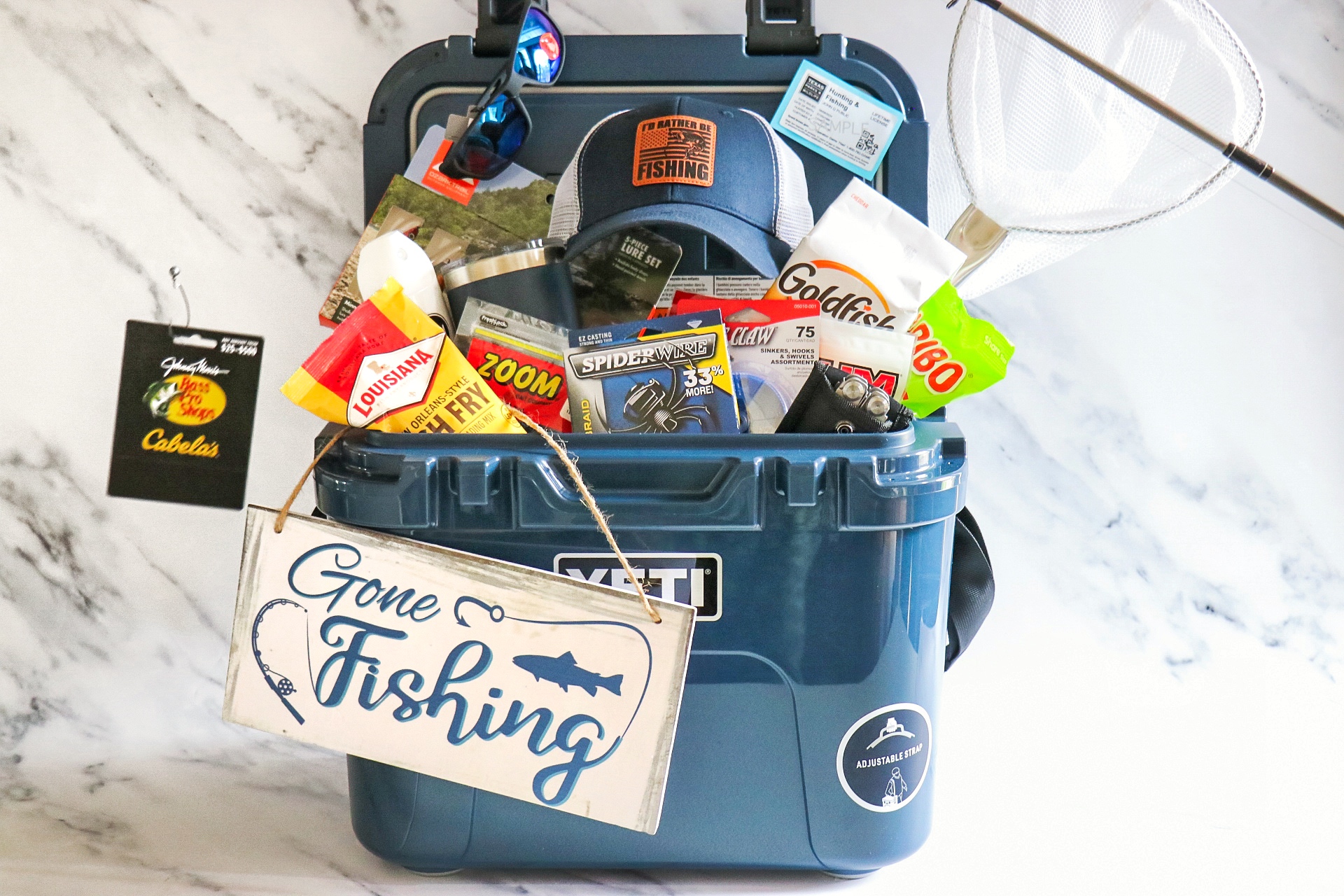 fishing gift basket ideas