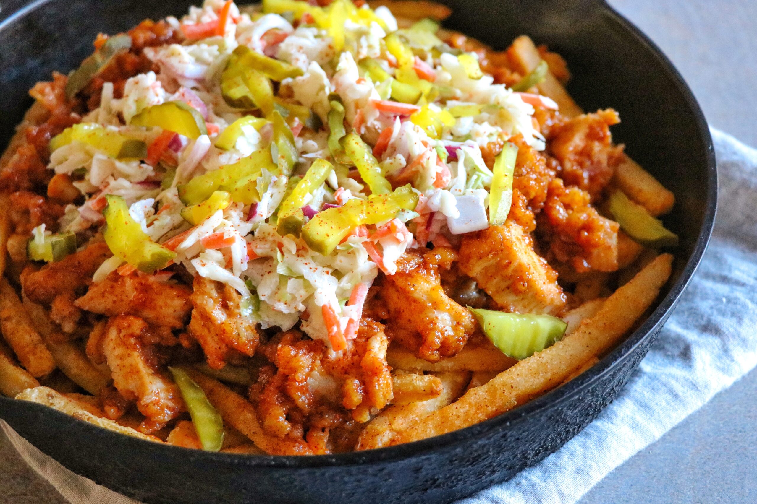Nashville Hot Chicken Loaded Fries