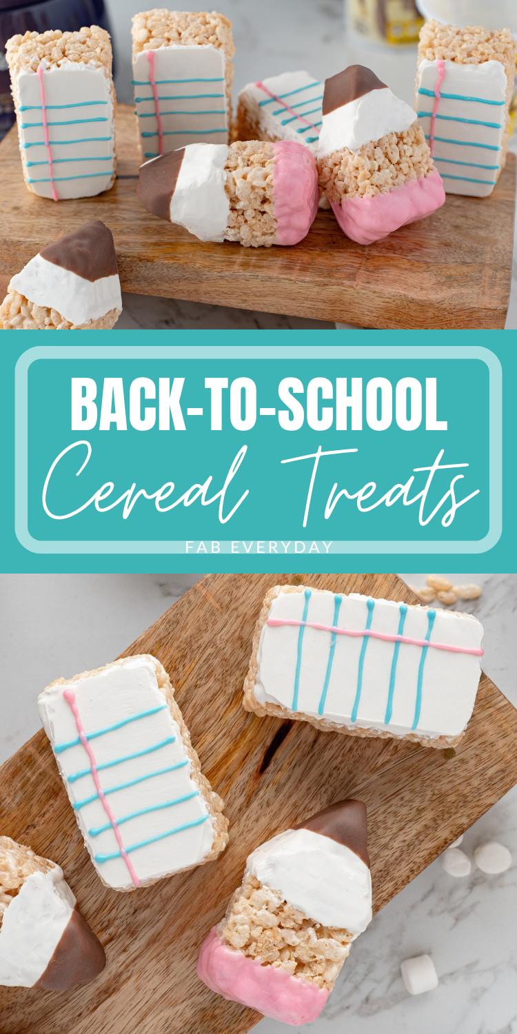 Cute Back-to-School Treats Idea: Paper and Pencil Cereal Treats
