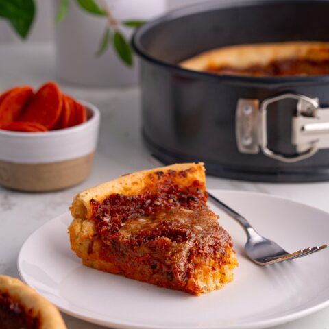 Chicago-style deep dish pizza recipe