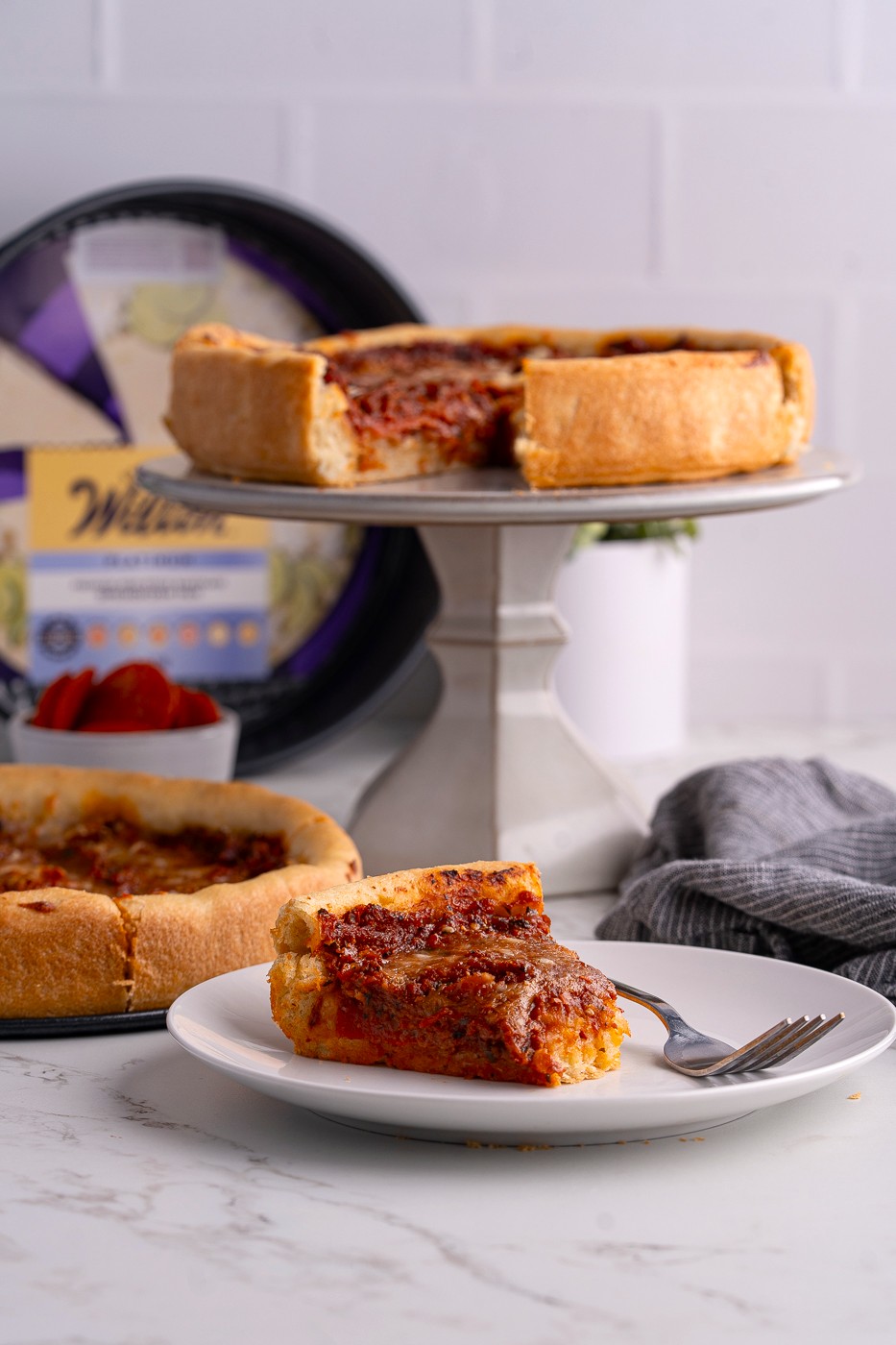 Chicago-style deep dish pizza recipe