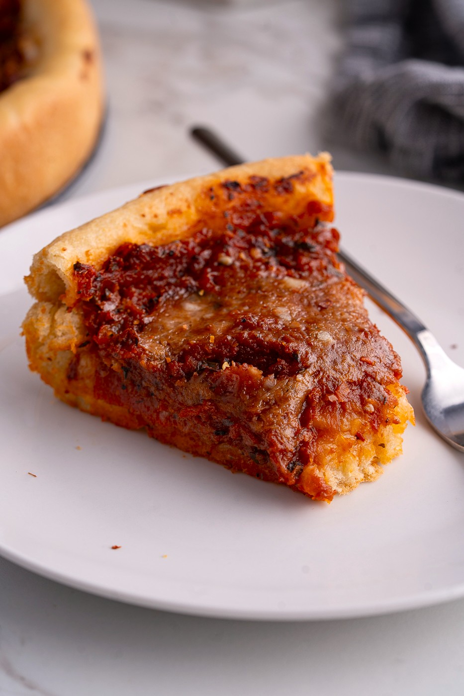 recipe for Chicago-style deep dish pizza