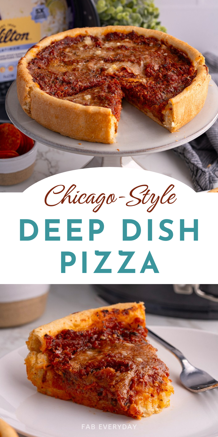 Chicago-style deep dish pizza recipe