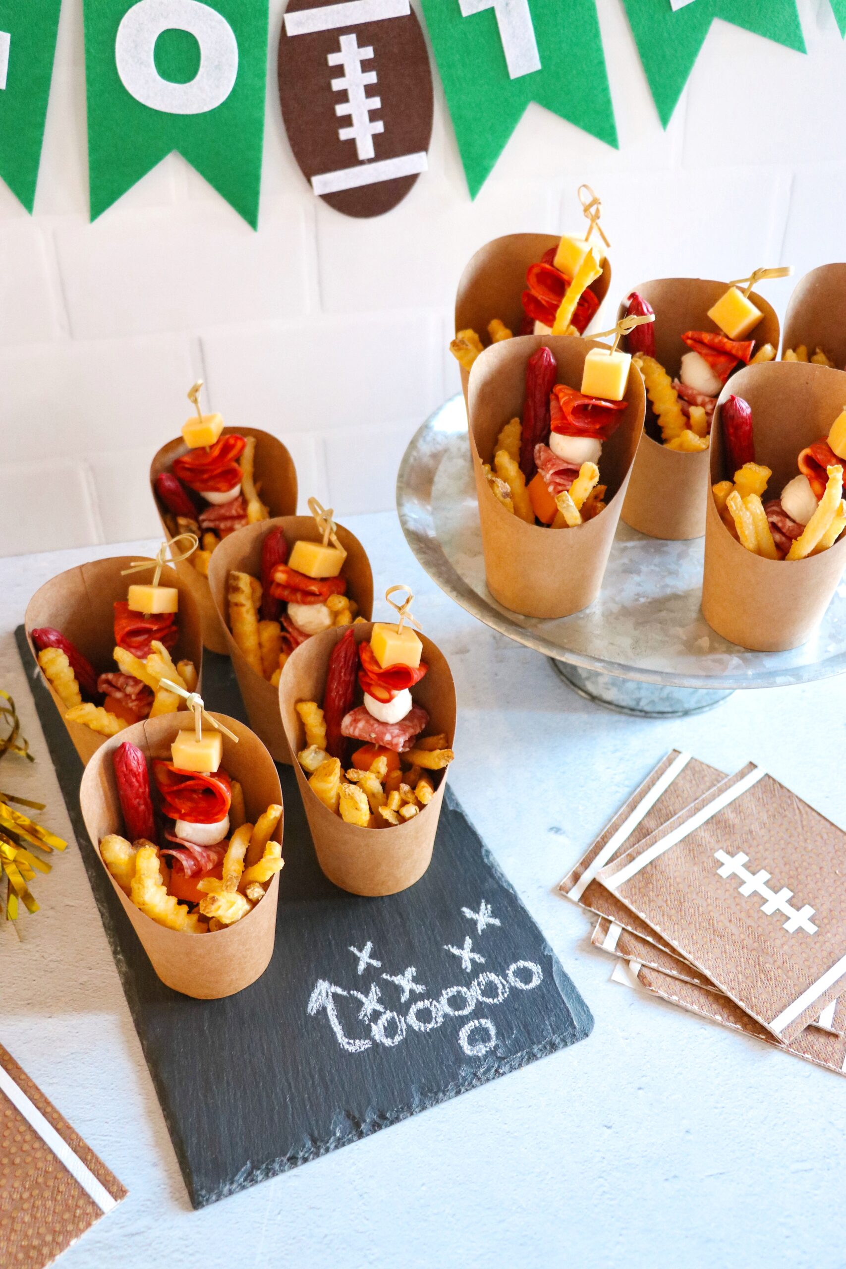 French fry charcuterie cups