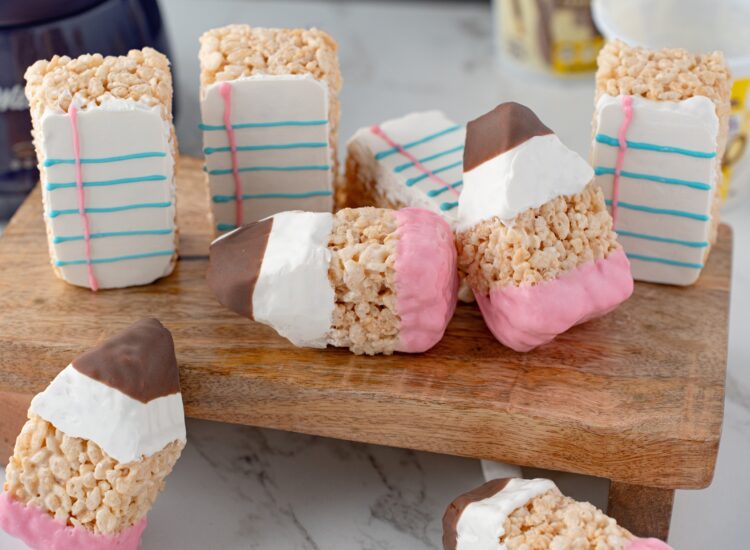 Cute Back-to-School Treats Idea: Paper and Pencil Cereal Treats