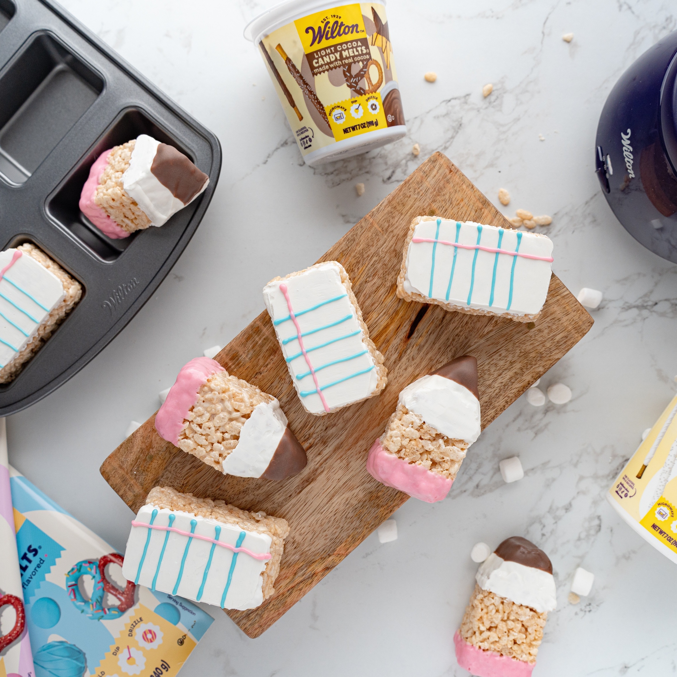 paper and pen cereal treats (school themed snacks)
