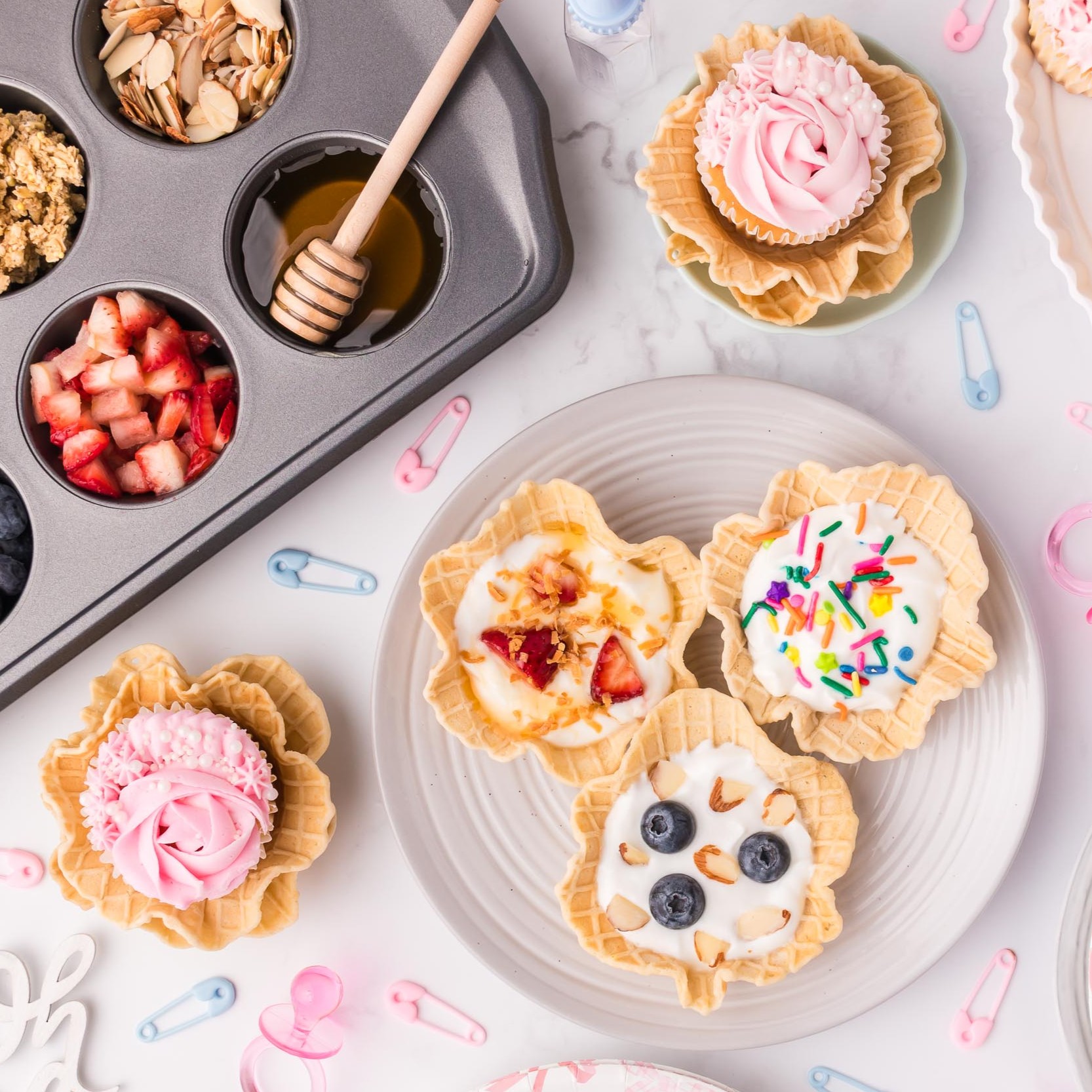 Protein Waffle Cone Bowls