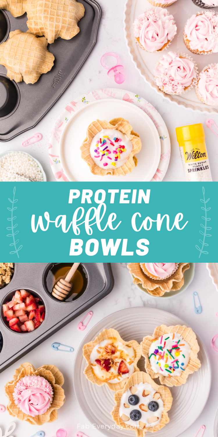 Protein Waffle Cone Bowls recipe