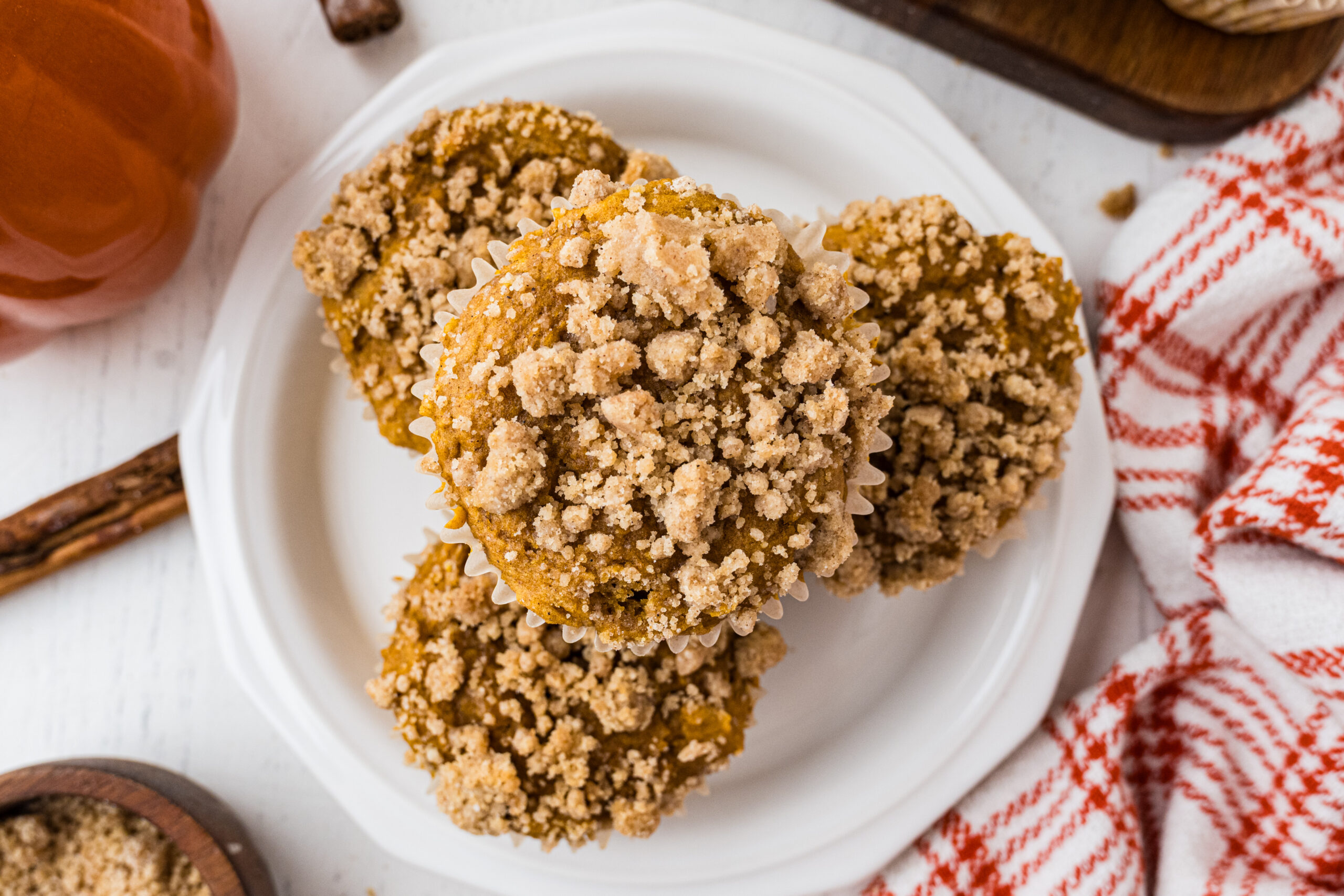 pumpkin muffins with spice cake mix
