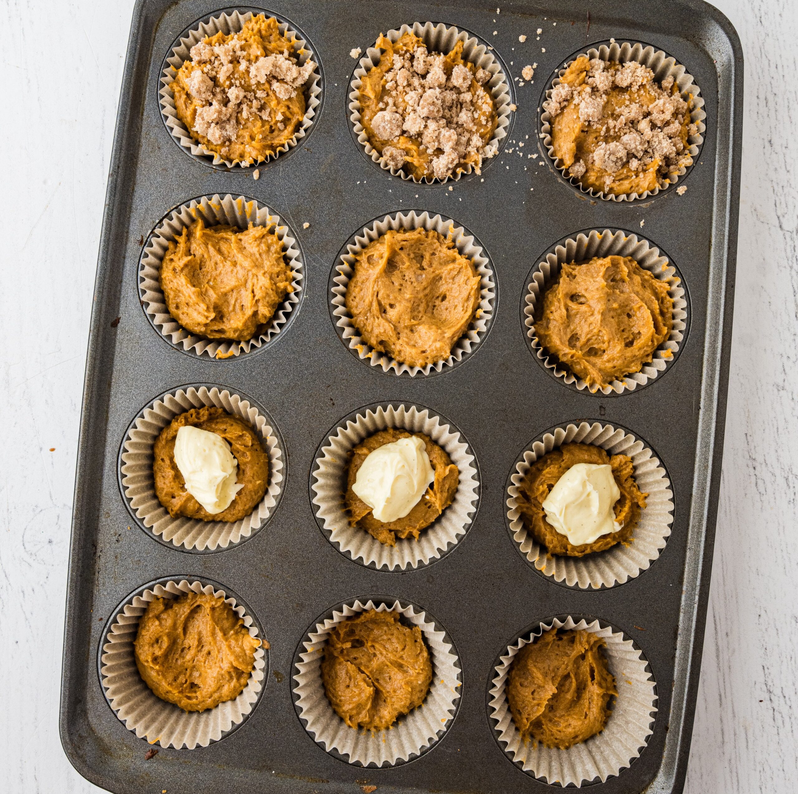pumpkin muffins made with spice cake