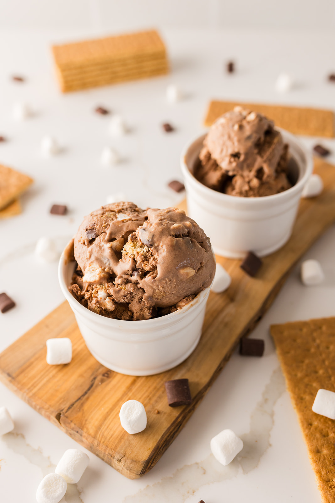 homemade s mores ice cream