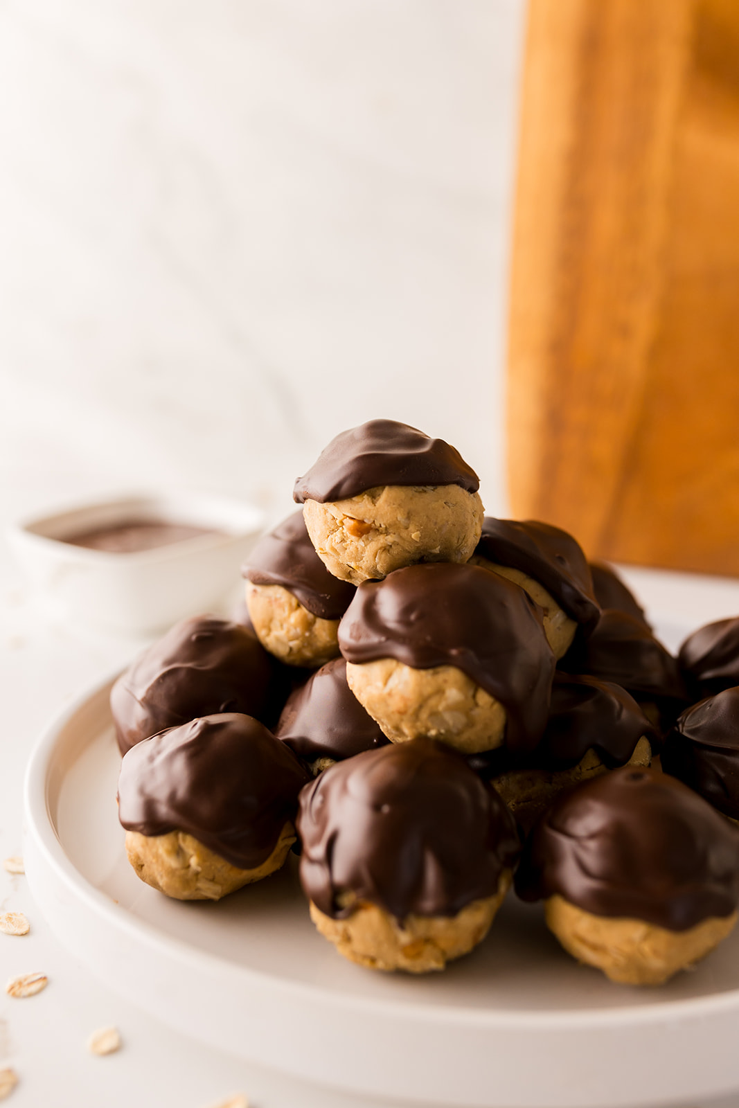 peanut butter oatmeal protein balls