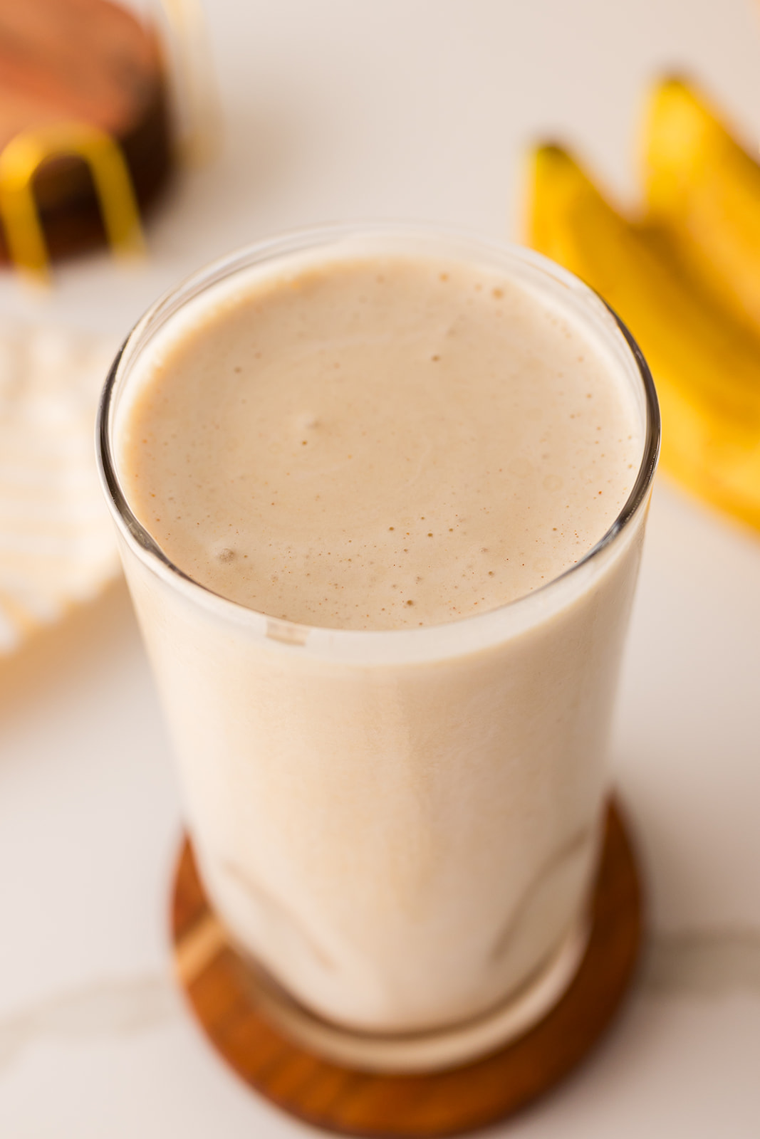 protein shake with banana and peanut butter