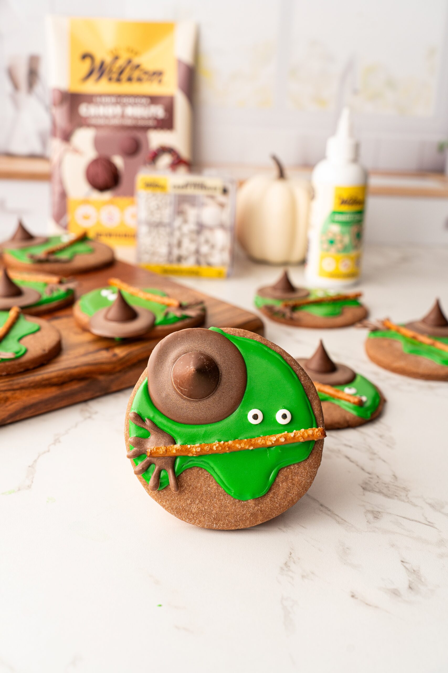 Halloween witch cookies