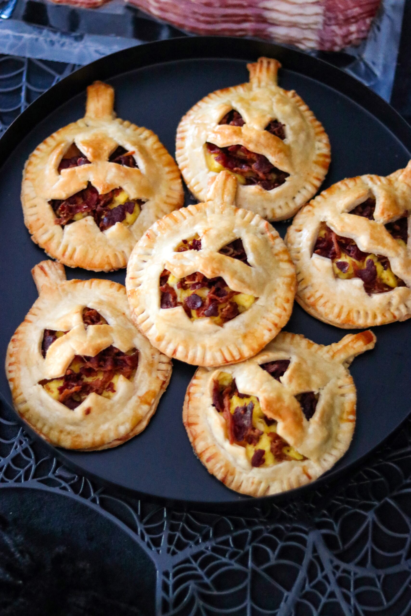 Jack-O-Lantern Breakfast Hand Pies