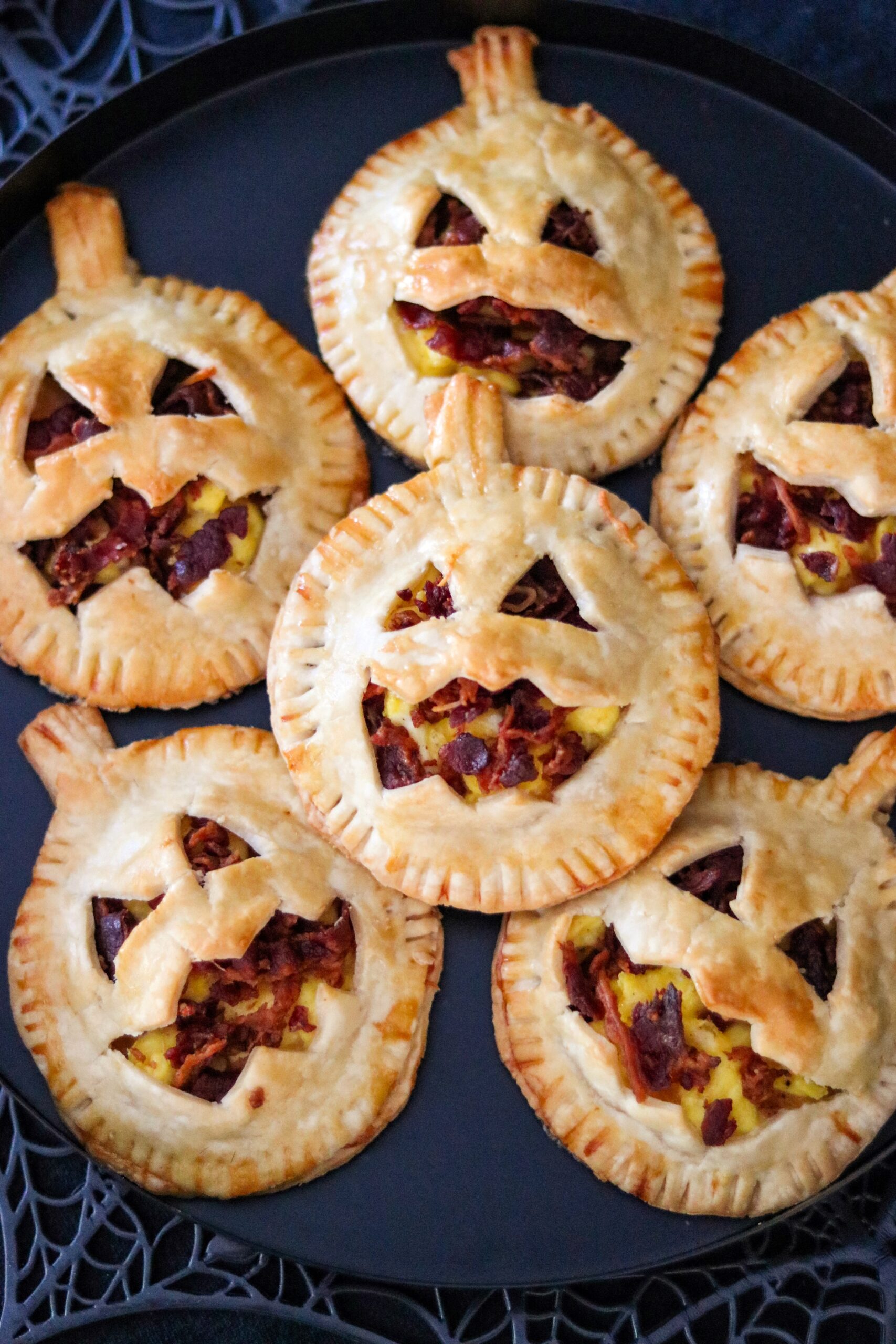 savory breakfast hand pies for halloween