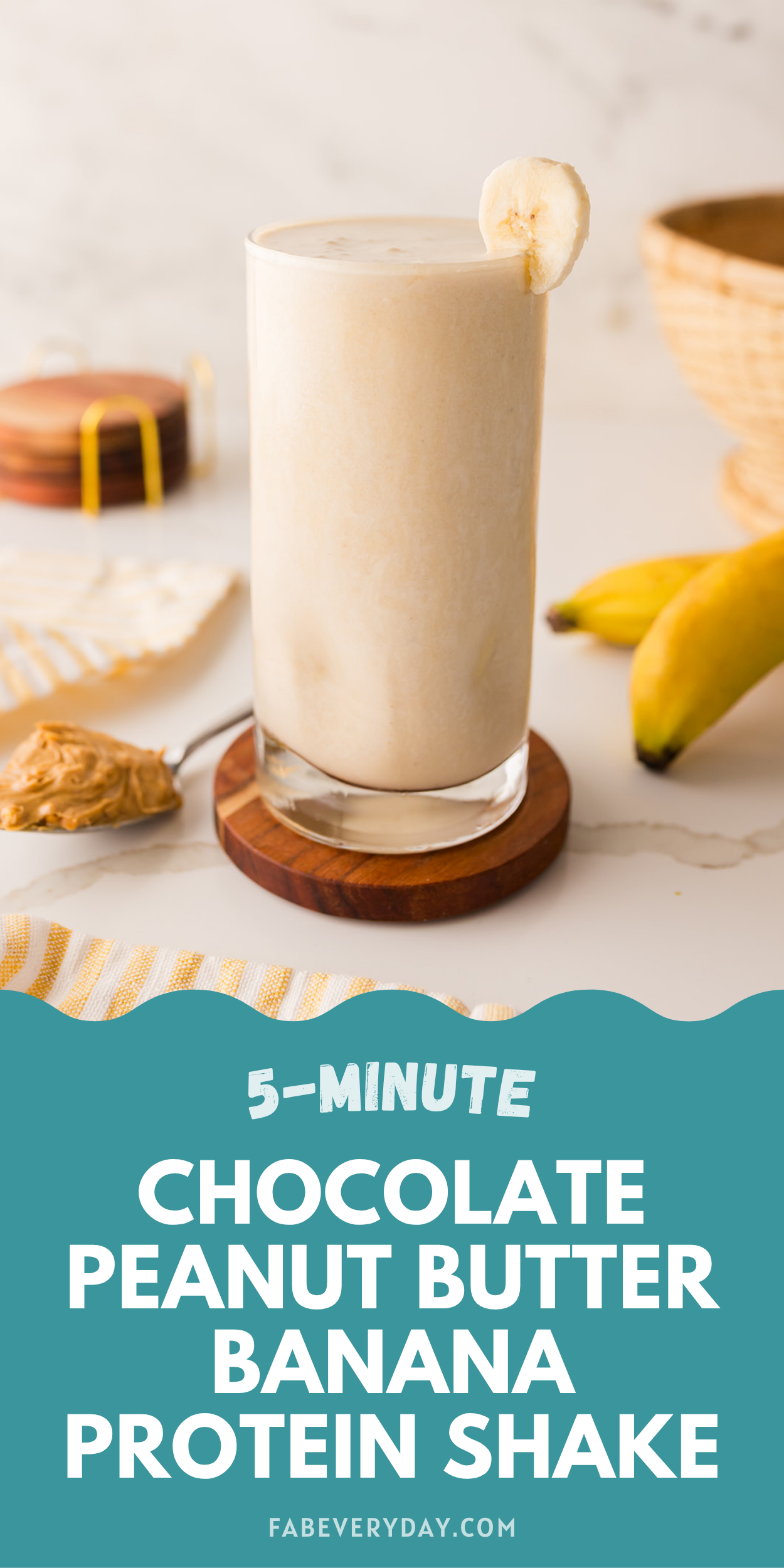 Chocolate Peanut Butter Banana Protein Shake recipe