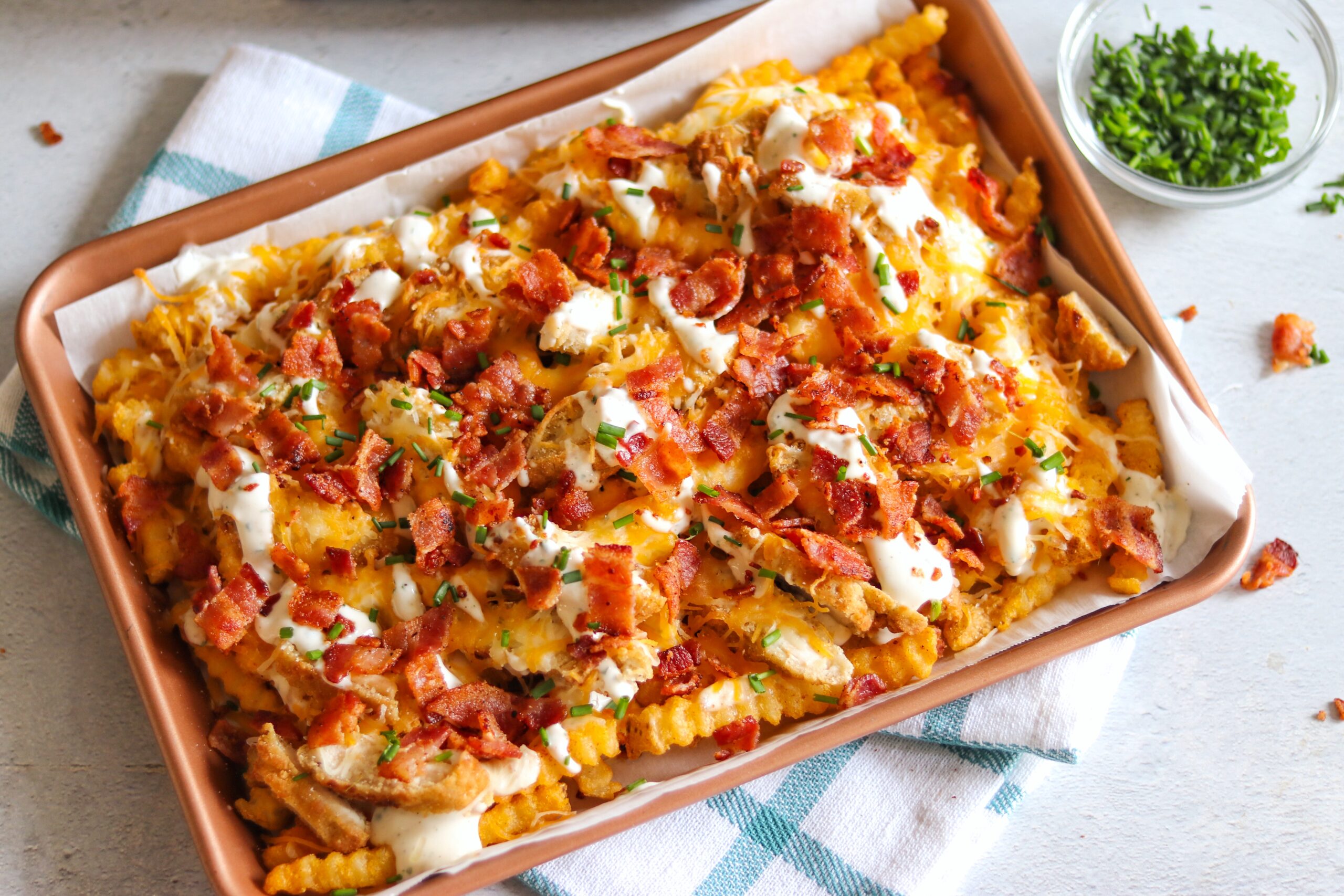 chicken loaded fries